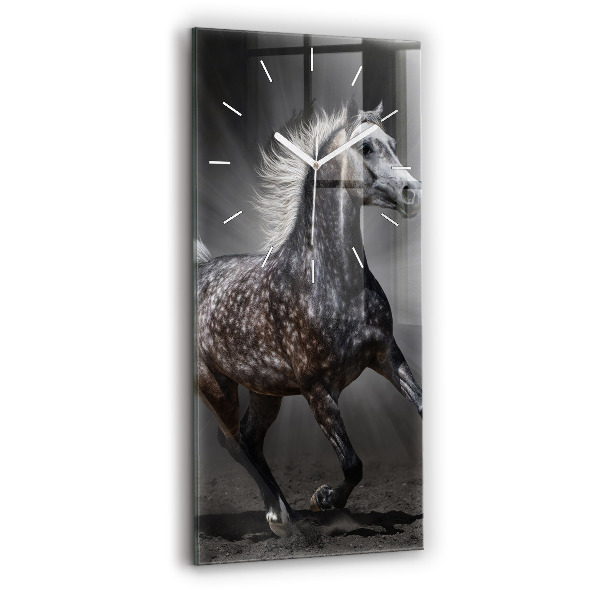 Reloj vertical Caballo al galope - espejomat.es