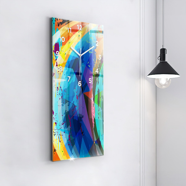Reloj de vidrio vertical Fondo abstracto - espejomat.es