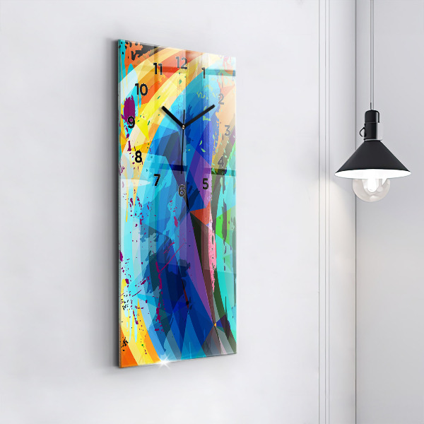 Reloj de vidrio vertical Fondo abstracto - espejomat.es