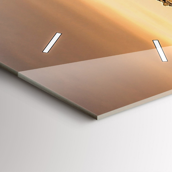 Reloj vertical Pirámides y puesta de sol - espejomat.es