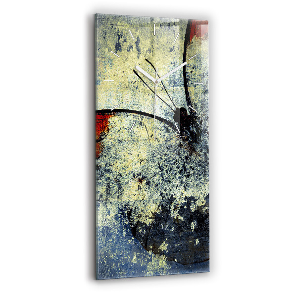 Reloj de vidrio vertical Mariposa estilo vintage - espejomat.es