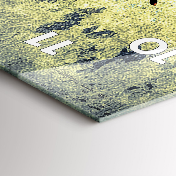 Reloj de vidrio vertical Mariposa estilo vintage - espejomat.es