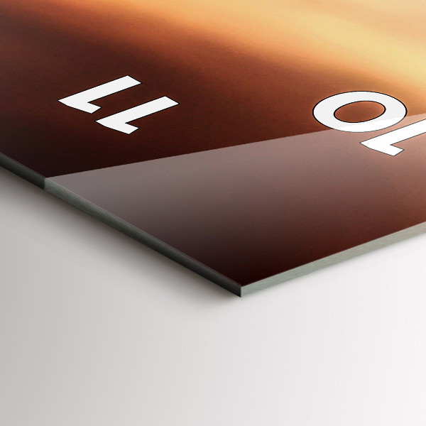 Reloj de cristal vertical Concha en la playa - espejomat.es