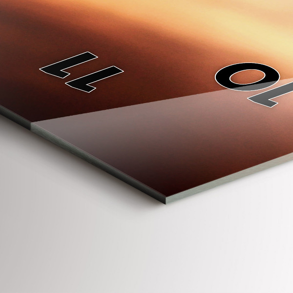 Reloj de cristal vertical Concha en la playa - espejomat.es