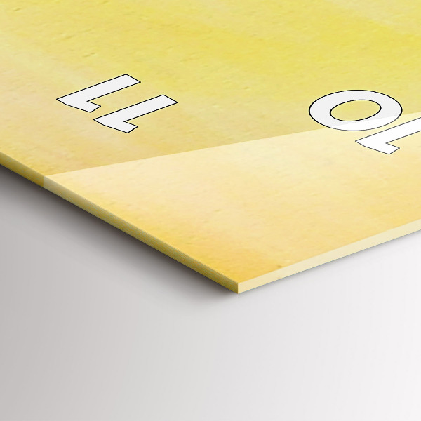 Reloj de vidrio vertical Grullas al atardecer - espejomat.es