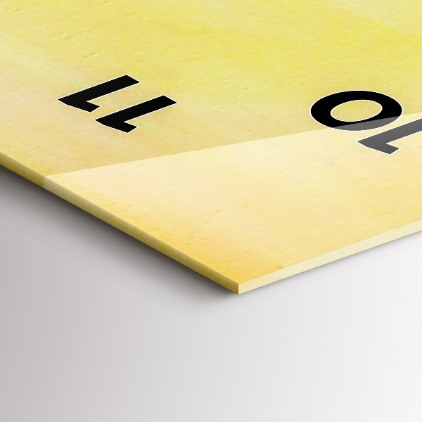 Reloj de vidrio vertical Grullas al atardecer - espejomat.es