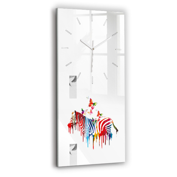 Reloj vertical Cebra de colores - espejomat.es