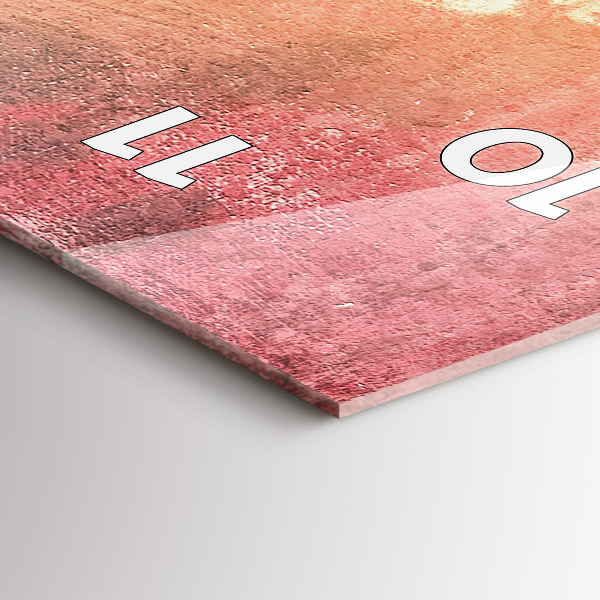 Reloj de vidrio vertical Pareja de jóvenes enamorados - espejomat.es