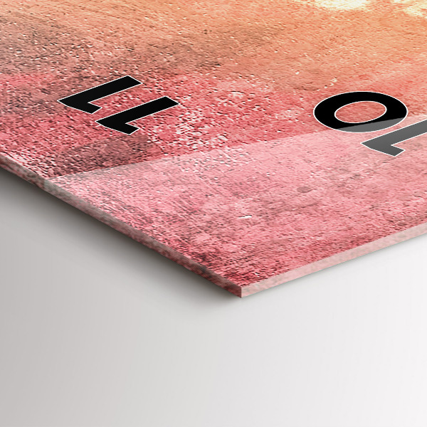 Reloj de vidrio vertical Pareja de jóvenes enamorados - espejomat.es