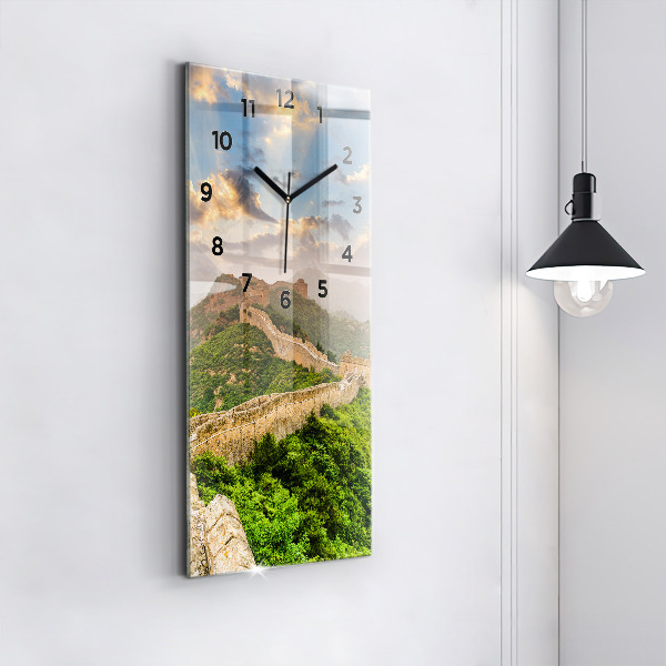Reloj de cristal vertical Gran Muralla China - espejomat.es