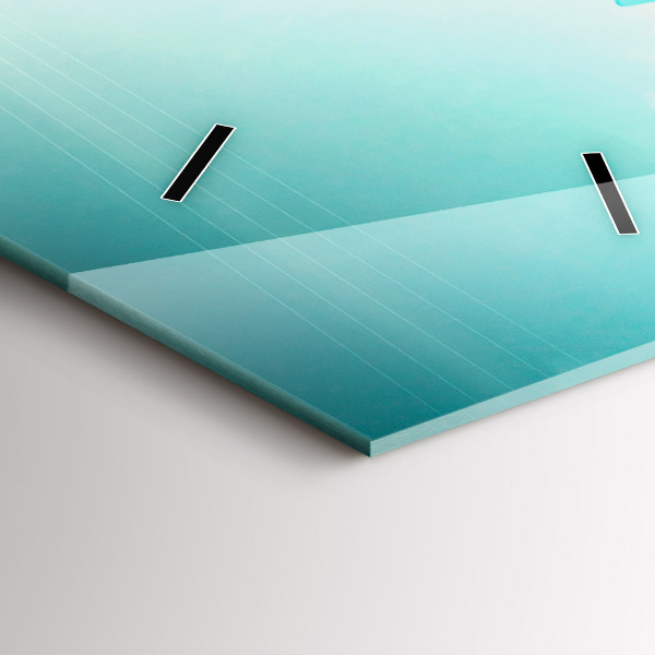 Reloj de cristal vertical Coche con tabla de surf - espejomat.es