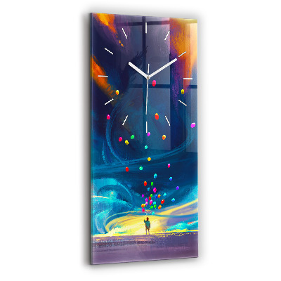 Reloj vertical Niño y globos - espejomat.es