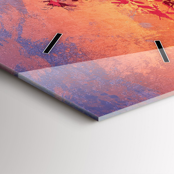 Reloj de cristal vertical Paisaje otoñal - espejomat.es