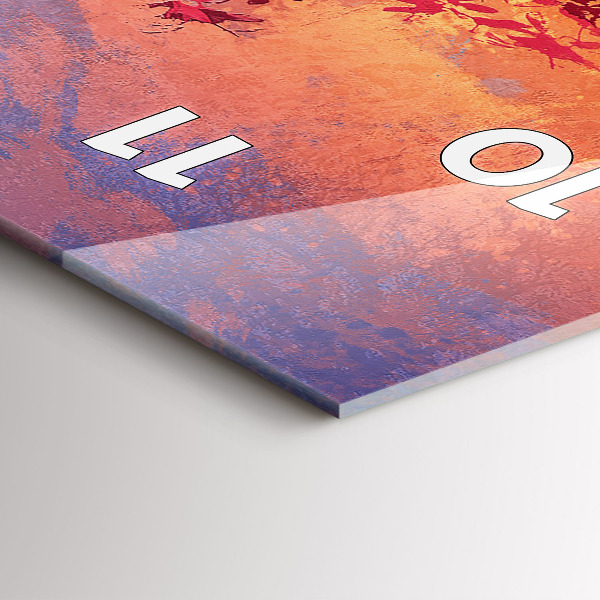 Reloj de cristal vertical Paisaje otoñal - espejomat.es