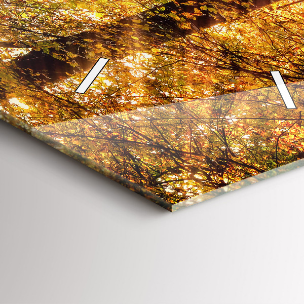 Reloj vertical Paisaje de bosque otoñal - espejomat.es