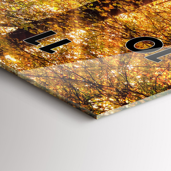 Reloj vertical Paisaje de bosque otoñal - espejomat.es