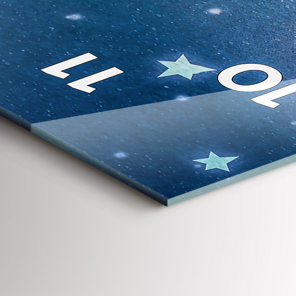 Reloj de cristal vertical Chica en la luna - espejomat.es