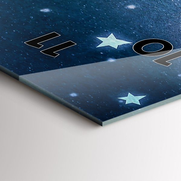 Reloj de cristal vertical Chica en la luna - espejomat.es