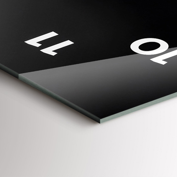 Reloj de vidrio vertical Flor de orquídea sobre el agua - espejomat.es