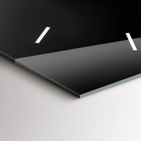 Reloj de vidrio vertical Flor de orquídea sobre el agua - espejomat.es