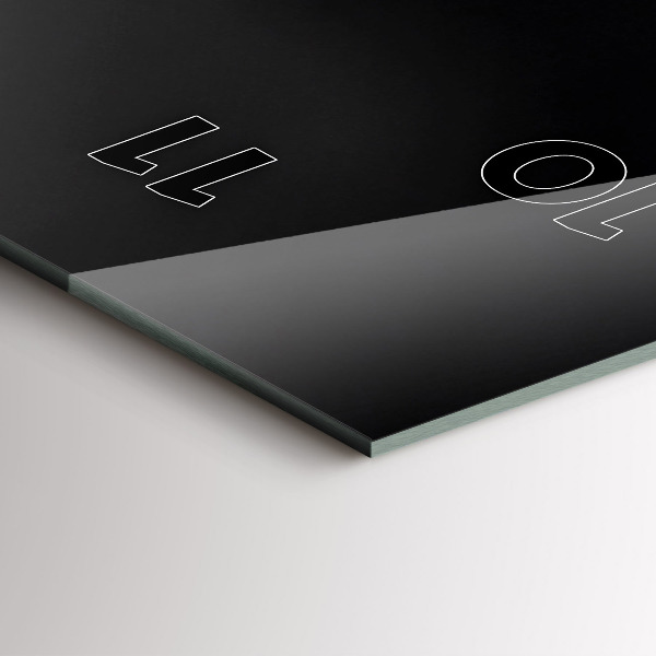 Reloj de vidrio vertical Flor de orquídea sobre el agua - espejomat.es