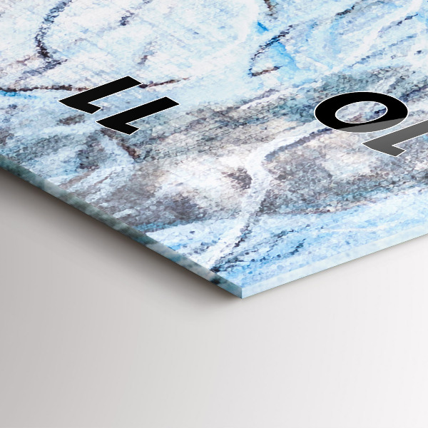 Reloj de vidrio vertical Lobos en el bosque - espejomat.es