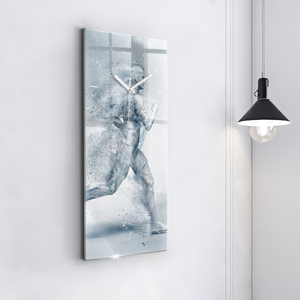 Reloj de cristal vertical Hombre corriendo - espejomat.es