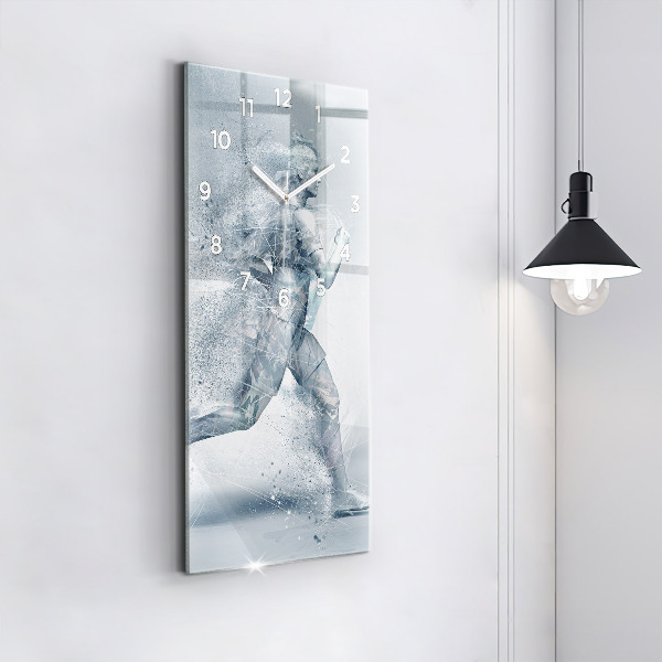 Reloj de cristal vertical Hombre corriendo - espejomat.es