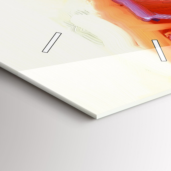 Reloj vertical Amapolas de colores - espejomat.es