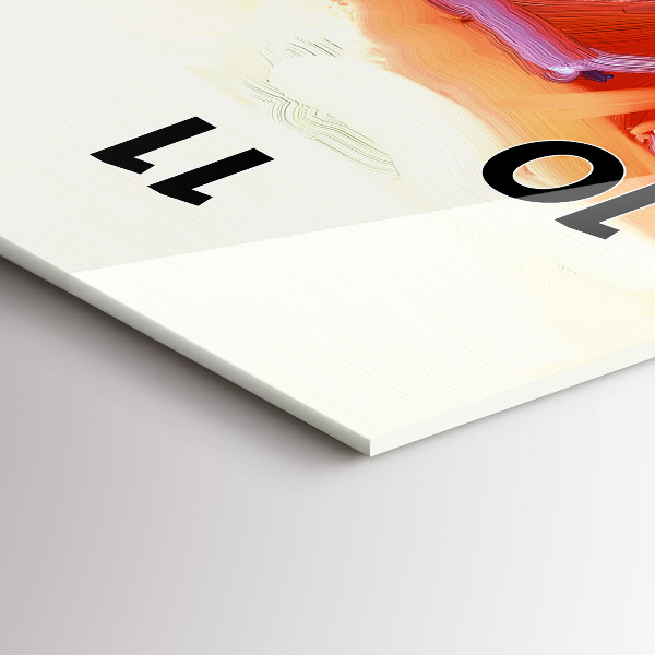 Reloj vertical Amapolas de colores - espejomat.es