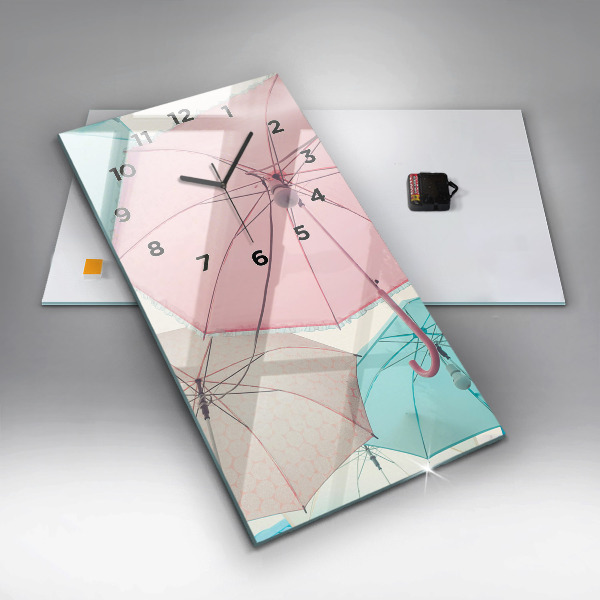 Reloj vertical Paraguas en pastel - espejomat.es