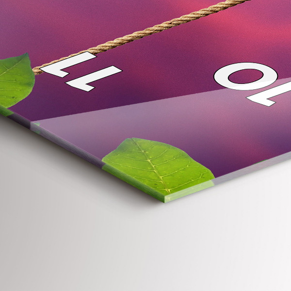 Reloj de cristal vertical Pajarera - espejomat.es