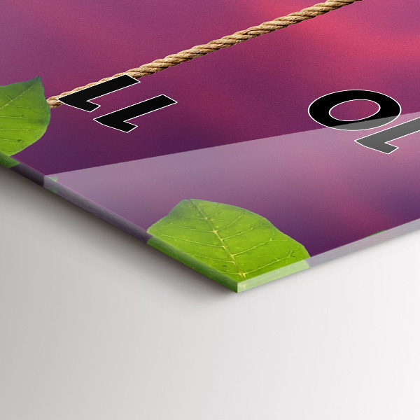 Reloj de cristal vertical Pajarera - espejomat.es