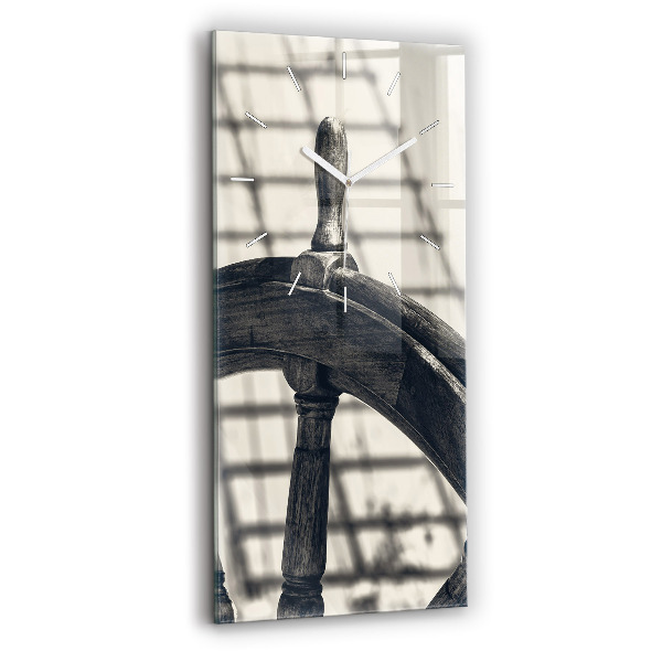 Reloj de vidrio vertical Barco antiguo - espejomat.es