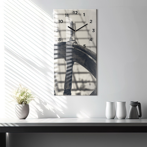 Reloj de vidrio vertical Barco antiguo - espejomat.es