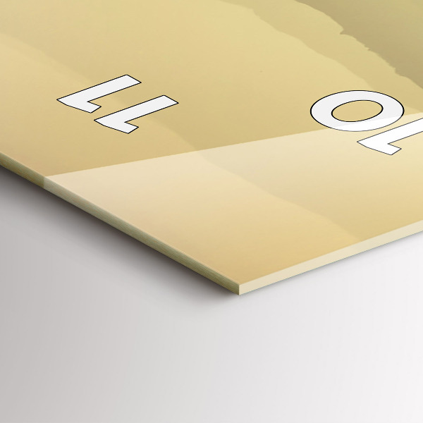 Reloj de cristal vertical Laderas neblinosas - espejomat.es