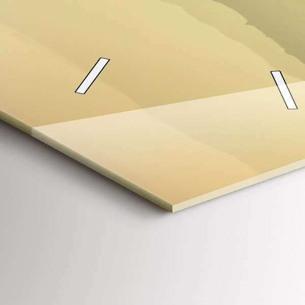 Reloj de cristal vertical Laderas neblinosas - espejomat.es