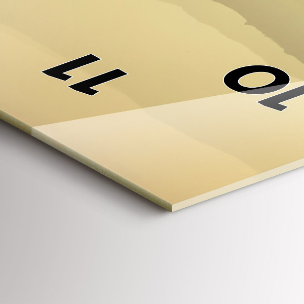 Reloj de cristal vertical Laderas neblinosas - espejomat.es