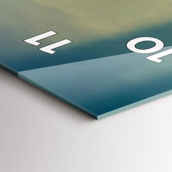 Reloj de cristal vertical Faro en el mar - espejomat.es