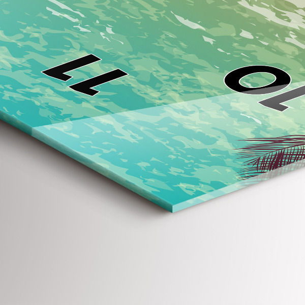 Reloj vertical Palmeras tropicales - espejomat.es