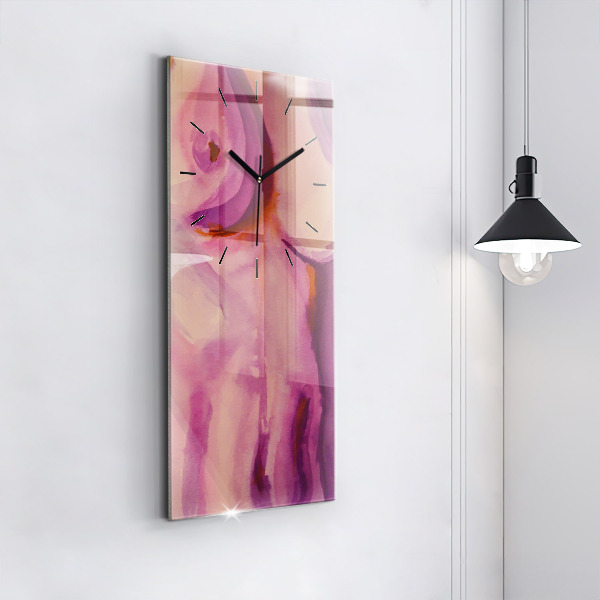 Reloj de vidrio vertical Pintura Mujeres - espejomat.es