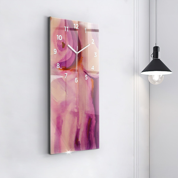 Reloj de vidrio vertical Pintura Mujeres - espejomat.es