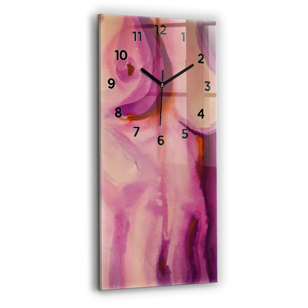 Reloj de vidrio vertical Pintura Mujeres - espejomat.es