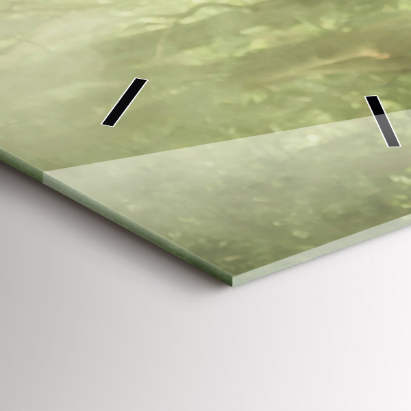 Reloj de vidrio vertical Niños guiando a un elefante - espejomat.es