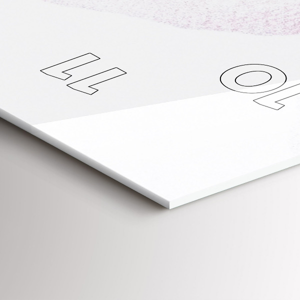 Reloj de cristal vertical Amapolas secas Flores - espejomat.es