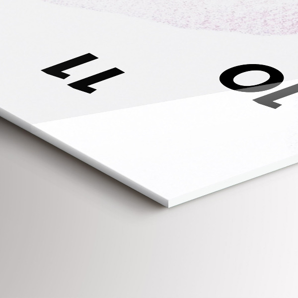 Reloj de cristal vertical Amapolas secas Flores - espejomat.es