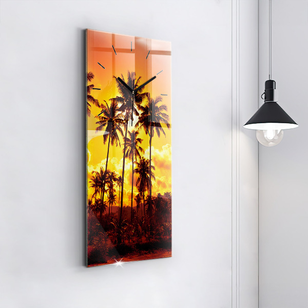 Reloj de cristal vertical Tailandia Playa de Klong Prao - espejomat.es