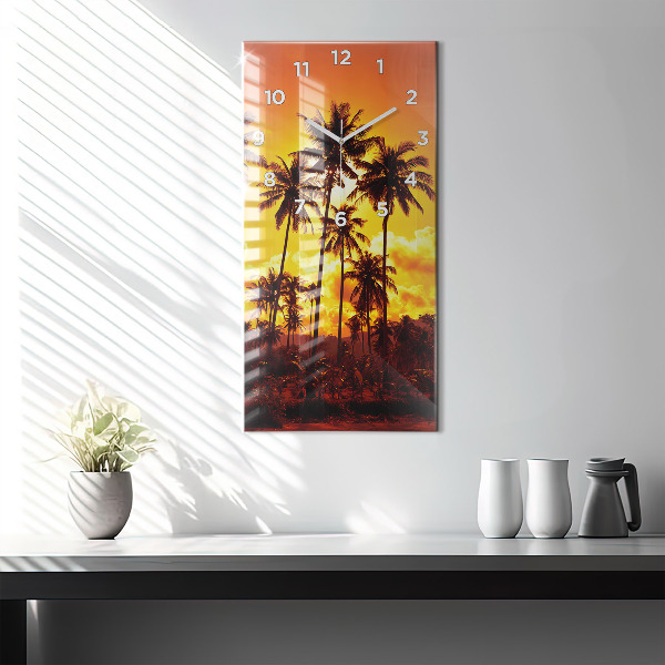 Reloj de cristal vertical Tailandia Playa de Klong Prao - espejomat.es