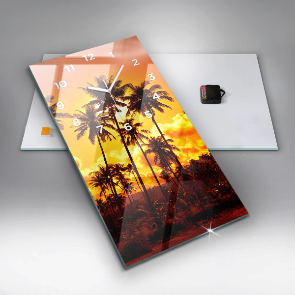 Reloj de cristal vertical Tailandia Playa de Klong Prao - espejomat.es