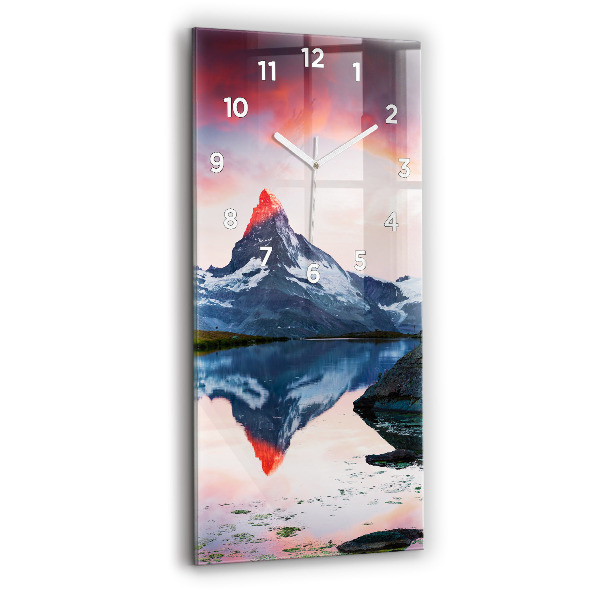 Reloj vertical Lago Stellisee Matterhorn - espejomat.es